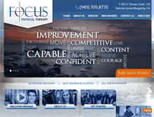 Tablet Screenshot of focuspt.net